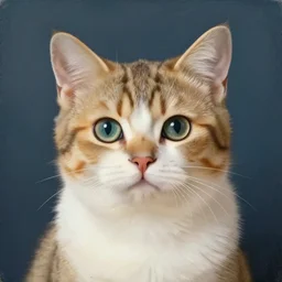surrealist painting of meme of a cute kitten