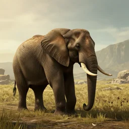 a elephant in skyrim screenshot