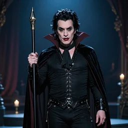 Alice cooper in the role of Dracula