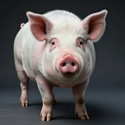 A portrait of a pig. by H.R. Giger