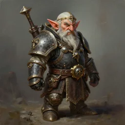a detailed portrait painting of the dwarf bardin goreksson from vermintide 2 video game steampunk engineer, artstation, 8 k, fantasy