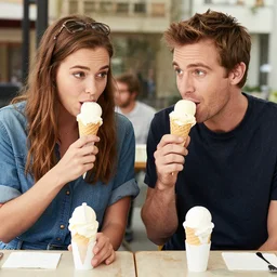 madeon and porter robinson eating ice cream together