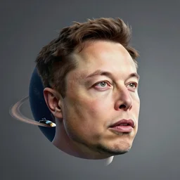 a planet shaped like elon musk's head