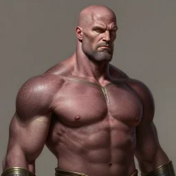 portrait of darkseid, intricate, elegant, muscular, highly detailed, digital painting, artstation, concept art, smooth, sharp focus, illustration, art by artgerm and greg rutkowski and alphonse mucha