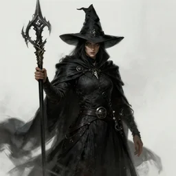 the witch hunter, trending on art station, Dark Fantasy, Perfect Composition, artstation, Trending on art station, epic, perfect, illustration, concept art, hyper detailed, realistic, masterpiece, WLOP, Greg rutkowski