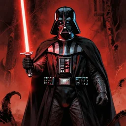 darth vader in hell by wayne barlowe