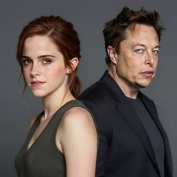 emma watson and elon musk in the last of us, greg rutkowski, trending on artstation