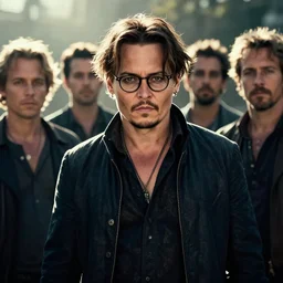 johnny depp, portrait, atmospheric lighting, intricate, rim light, volumetric lighting, beautiful, daytime, sunny weather, slight overcast, sharp focus, deep colours, ultra detailed, by leesha hannigan, ross tran, thierry doizon, kai carpenter, ignacio fernandez rios
