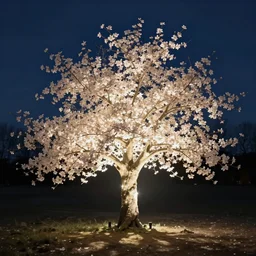 brought a bright light and fragrance through the night, filled with fair lustre.