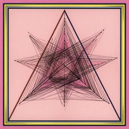 album cover of triangle center lines border queenship by akihiko yoshida
