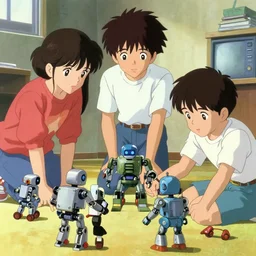 kids playing with robots, katsuhiro otomo