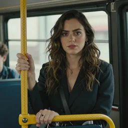 Mila Kunis on the bus by Junji Ito