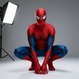 spiderman, studio lighting