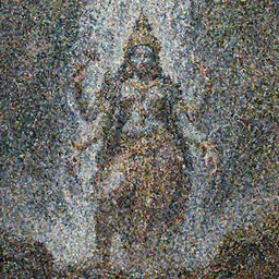 A cinematic portrait of the majestic mystical colossal Indian Hindu Demon Satan goddess standing below a waterfall, by Rembrandt van Rijn, by Wayne Barlowe, by Paul Lehr, by Bruce Pennington, by Zdzisław Beksiński, oil on canvas, masterpiece, trending on artstation, featured on pixiv, cinematic composition, astrophotography, dramatic pose, beautiful lighting, sharp, details, details, hyper-detailed, no frames, 8K