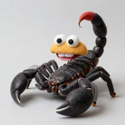 scorpion from mortal kombat as a muppet. highly detailed felt. hyper real photo. 4 k.