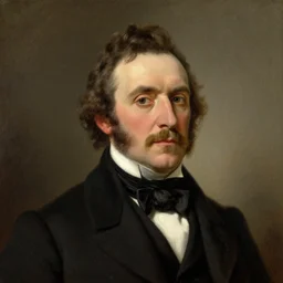 upper body portrait of united states president millard fillmore, paul giamatti! portraying, oil on canvas, paul giamatti, 1 9 th century american romanticism, detail