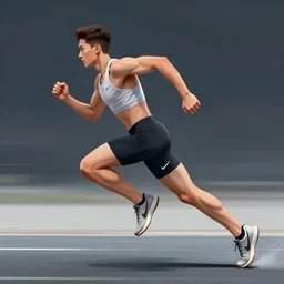 human running at supersonic speeds, detailed digital drawing, HD, trending on artstation