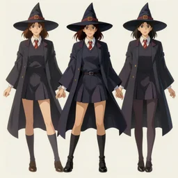 character sheet of attractive female student witch as kate beckinsale, female, magic school uniform, by greg rutkowski and studio ghibli, digital art, trending on artstation, highly detailed, concept art, beautiful, masterpiece, ilya kuvshinov