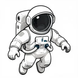 rabbit!!! jim lee!!! medium shot!! flat grayscale ink sketch by jim lee close up in the style of jim lee, floating astronaut spacesuit, giant astronaut helmet, astronaut hulk rabbit animal astronaut by jim lee