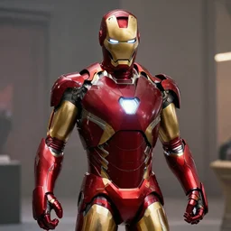 DSLR film still of Iron Man in new Avengers movie,4k