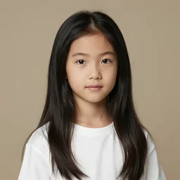 portrait of a beautiful 1 7 years old girl with long black hair, by rembrandt and artgerm