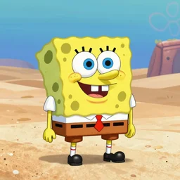 spongebob at a desert