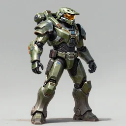 artistic illustration of scifi armor dynamic pose deviantart artstation concept art 4k halo forerunner wolf brigade