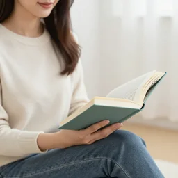 photo of woman reading book , cfg= 7 s=100