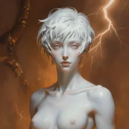 close up sci - fi horror quarter psychadelic reptile rey ayanami, warm ambient lightning, platinum skin, elegant, highly detailed, centered, digital painting, concept art, smooth, sharp focus, illustration, artgerm, tomasz alen kopera, peter mohrbacher, donato giancola, joseph christian leyendecker, wlop, frank frazetta