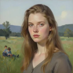hyperrealistic detailed portrait of a besutiful white girl in a scenic environment by hsiao - ron cheng, dan hillier, fintan magee
