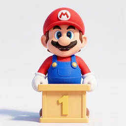 still from a 3 d cartoon of ( ( super mario standing behind a podium!!! in the mushroom kingdom at a heated political rally, political!!!! ) ), 4 k, official screenshot, close - up