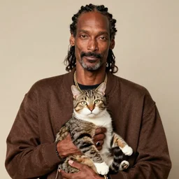 Snoop Dogg holding a cat, booru.