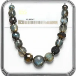 spilled reflections gemstone necklace beads ngc image contemporaryart