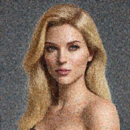 portrait, beautiful, woman, blond hair, made with daz studio