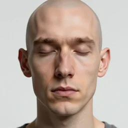 portrait of character without any nasal cartilage, by Greg rutkowski