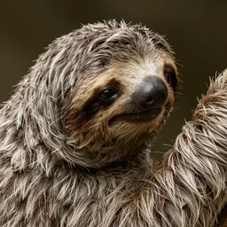 fur texture of a sloth