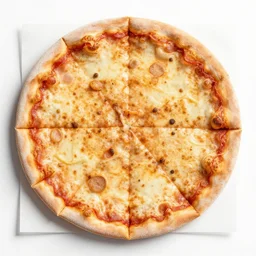 square shaped pizza, top view photo