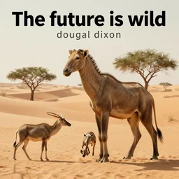 the future is wild, dougal dixon, speculative evolution, zoological illustrations, desert animals, national geographic, animal photography, in a desert, amazing high quality animal photos, 4 k, 8 k