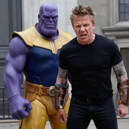 gordan ramsay gets angry to thanos