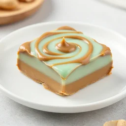 peanut butter swirly mint fudge
