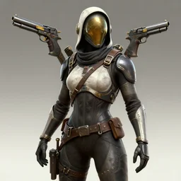 hardmesh retro futurist post - apocalyptic steampunk fallout 7 6 handmaid pistol, hyper realistic, art gta 5 cover, official fanart behance hd artstation by jesper ejsing, by rhads, makoto shinkai and lois van baarle, ilya kuvshinov, ossdraws, feng zhu and loish and laurie greasley, victo ngai