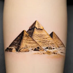 pyramids of giza tattoo stencil