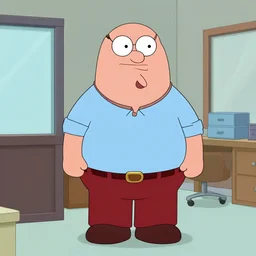 peter griffin in the office