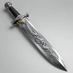 beeple, fine intricate engraving on the blade of a sword, maya render, chinese dragon engrave, ellen jewett
