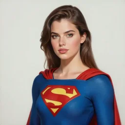 a handsome girl. he is a superhero, dressed as a superhero. clean elegant painting, beautiful detailed face. by josan gonzalez
