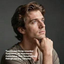 male portrait of a man contemplating life