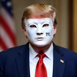 a still of donald trump dressed like stanley ipkiss when wearing the mask in the mask 1 9 9 4, highly detailed, octane render, 8 k