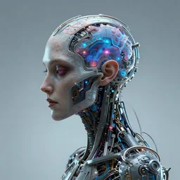 cybernetic demon dreaming with its networked mind, lsd, circuitry, intricate detail, royo, whealan, giger, klimt, hd, octane render, unreal engine,