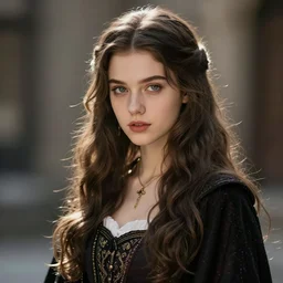 photo of a gorgeous young sorceress in the style of stefan kostic, realistic, sharp focus, 8k high definition, insanely detailed, intricate, elegant, art by stanley lau and artgerm, sigma 85mm art