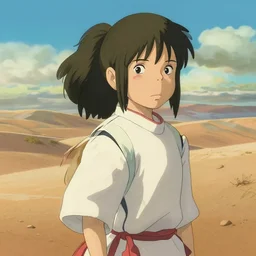 haku from spirited away in the desert, highly detailed, intricate, elegant, trending on artstation, 8 k hd, art by krenz cushart